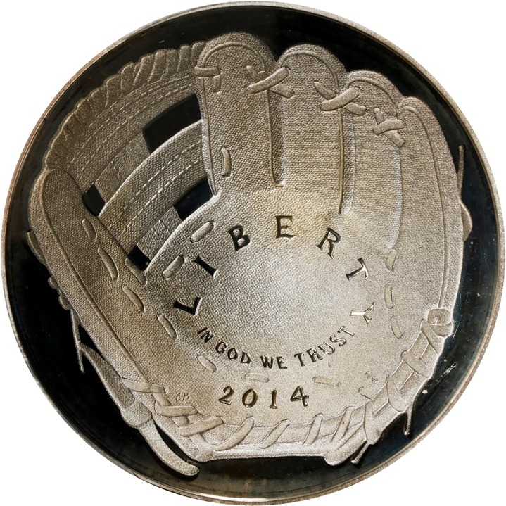2014-P S$1 Baseball Hall of Fame PR DCAM PR70 DCAM thumbnail 9