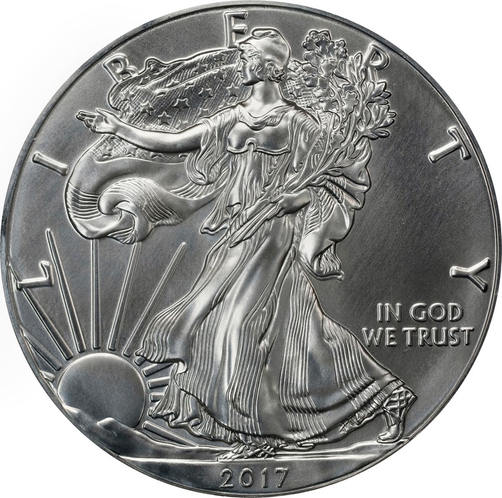 2017-(S) $1  Silver Eagle, Struck at San Francisco Mint MS66 thumbnail 3