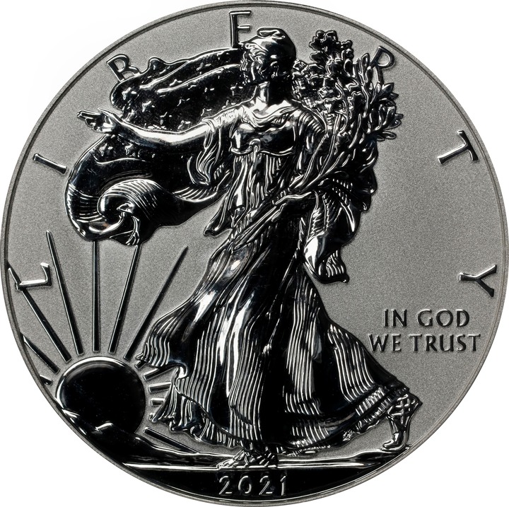 2021-W $1  Silver Eagle, Reverse Proof, Type 1 PR70 CAC thumbnail 15