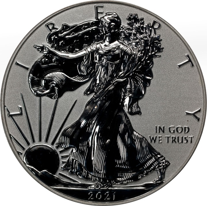 2021-W $1  Silver Eagle, Reverse Proof, Type 1 PR70 CAC thumbnail 17
