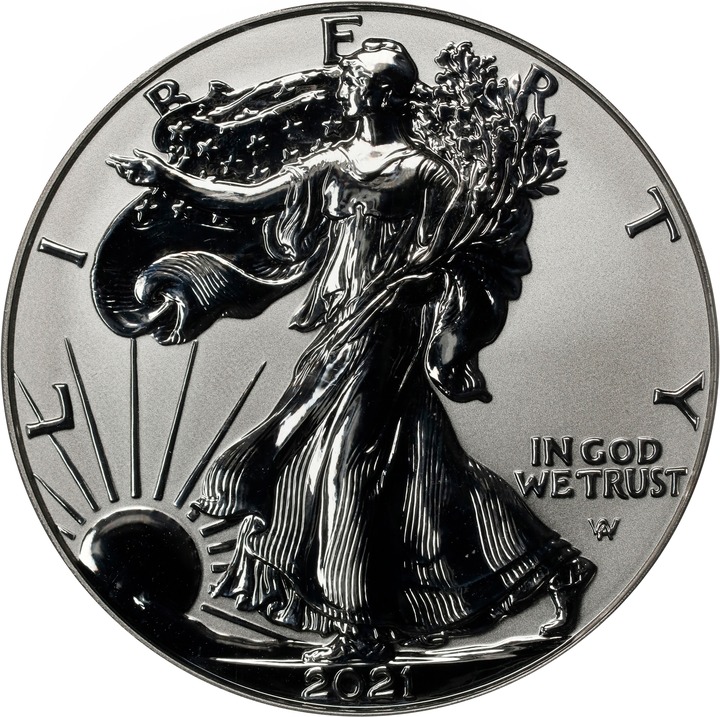 2021-S $1  Silver Eagle, Reverse Proof, Type 2 PR66 CAC thumbnail 17