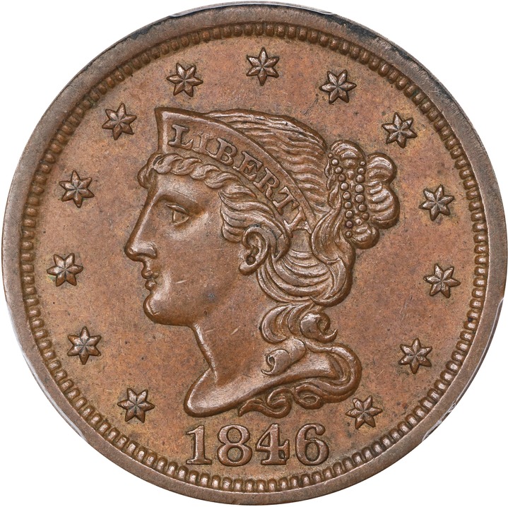 1846 1c Medium Date MS BN thumbnail 3