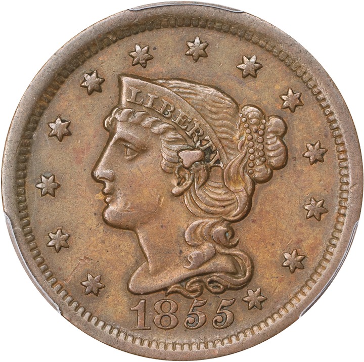 1855 1c Knob on Ear MS BN thumbnail 4