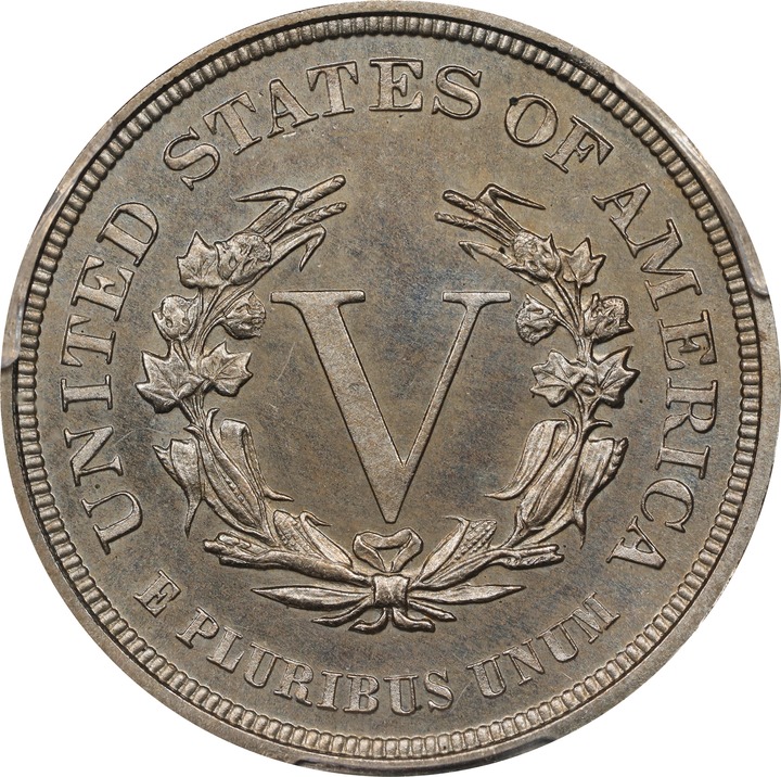 1883 5c No Cents PR65 CAC thumbnail 6