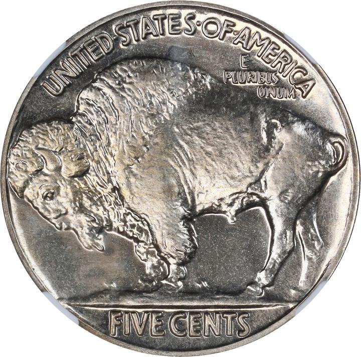 Buffalo Nickel 5c Brilliant Finish, 1936-1937 [Type] PR62 thumbnail 2
