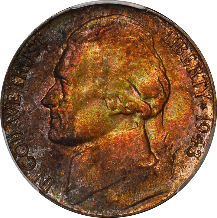 1943-P 5c Silver MS60 CAC thumbnail 17