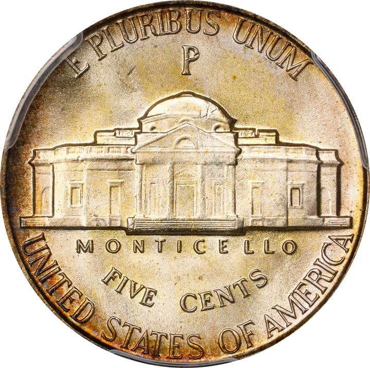 1943-P 5c Silver MS60 CAC thumbnail 18