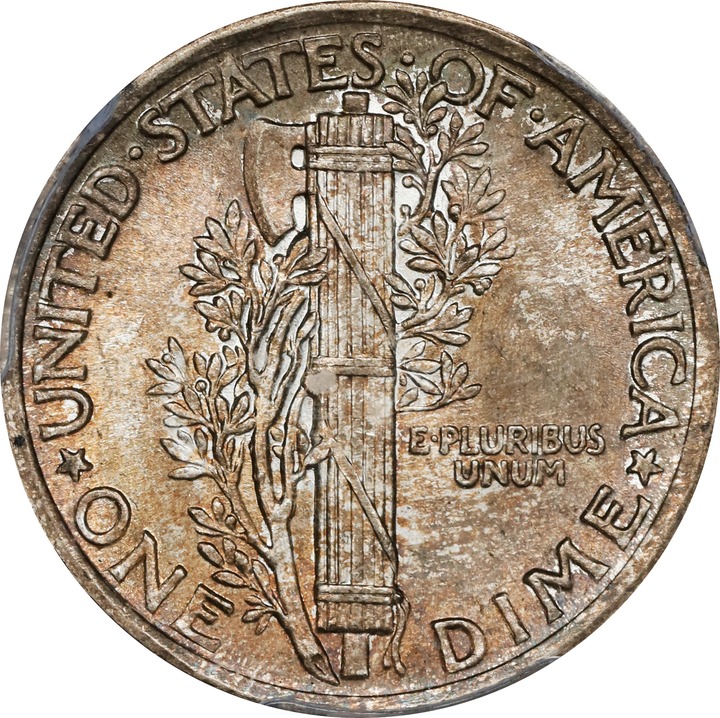 1916 10c Mercury MS65 thumbnail 2
