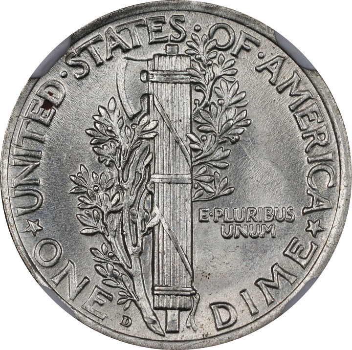 1919-D 10c MS61 thumbnail 2