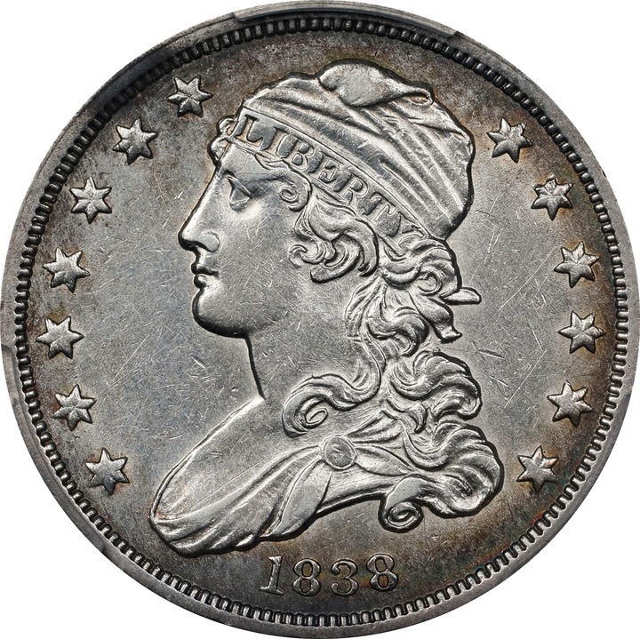 1838 25c Capped Bust VF30 thumbnail 20