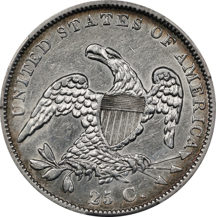 1838 25c Capped Bust VF30 thumbnail 21