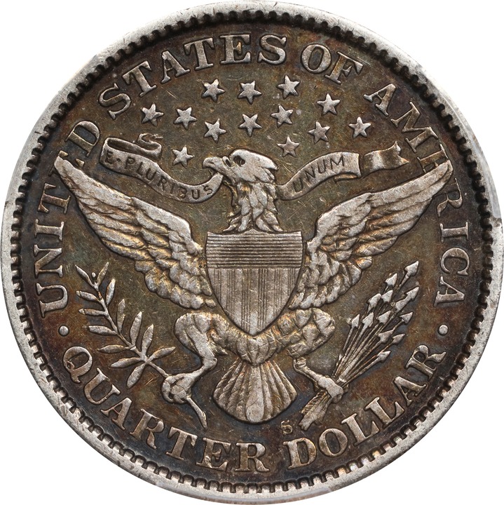 1895-S 25c G4 CAC thumbnail 15