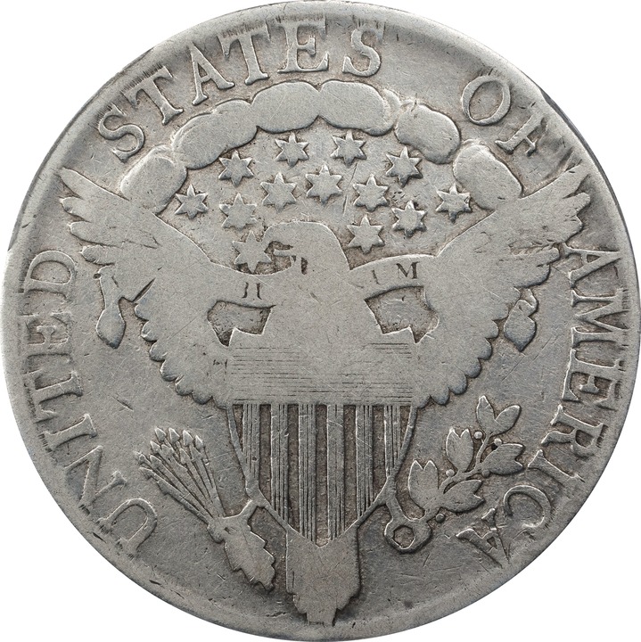 1806 50c Pointed 6, No Stem G6 CAC thumbnail 19