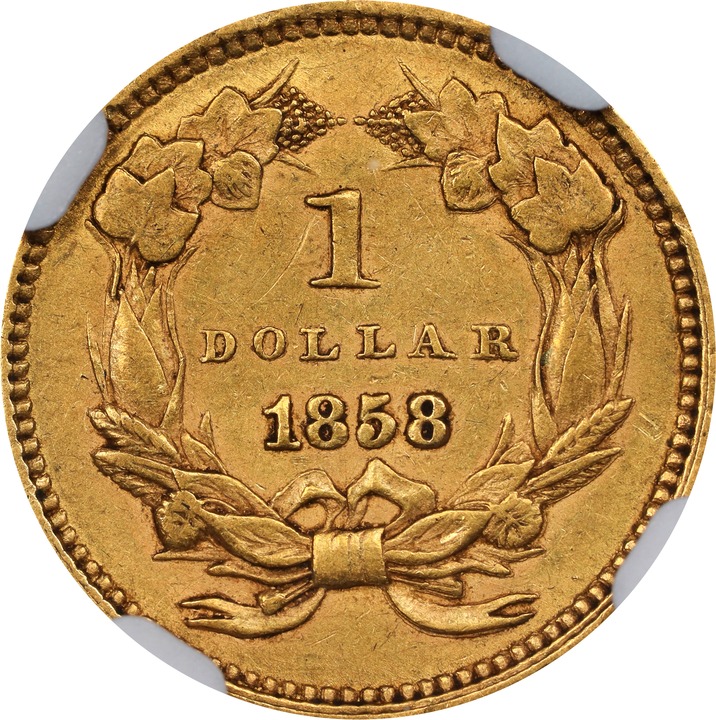 1858 G$1 VF35 thumbnail 13