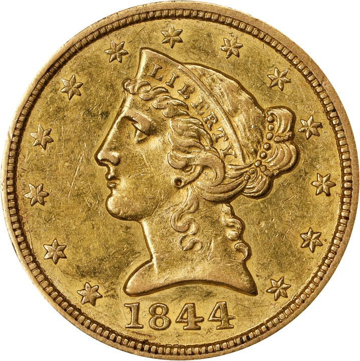 1844 $5  MS thumbnail 4