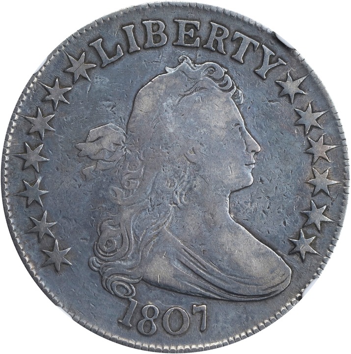 Image for 1807 50c Draped Bust, O-105 F12