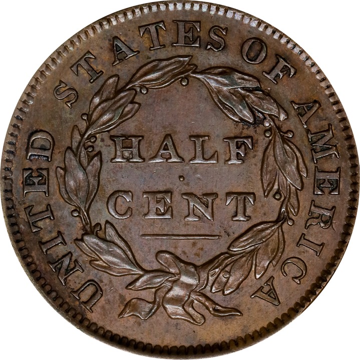 1832 1/2c MS BN AU58 BN thumbnail 4