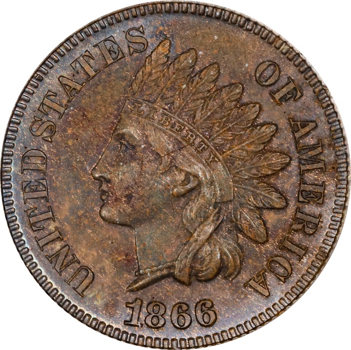 1866 1c PR BN PR64 BN CAC thumbnail 7