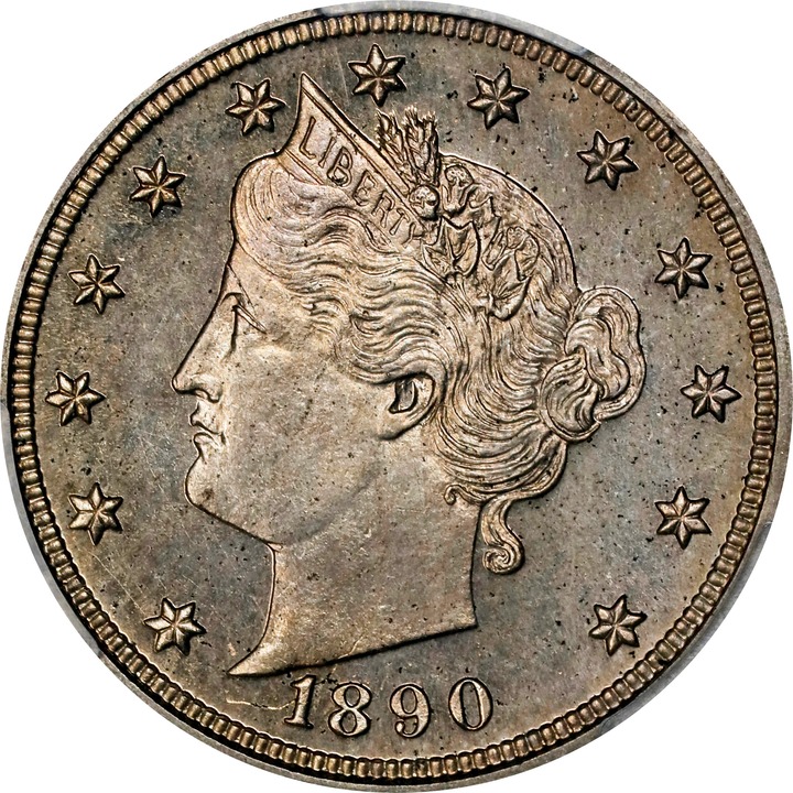 1890 5c PR64 CAC thumbnail 6
