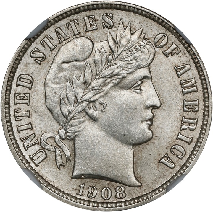 1908-D 10c Repunched Date, FS-303 MS thumbnail 6