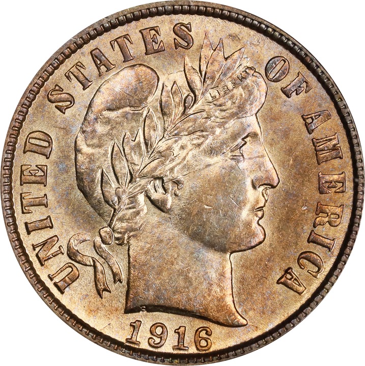 1916-S 10c Barber MS thumbnail 9
