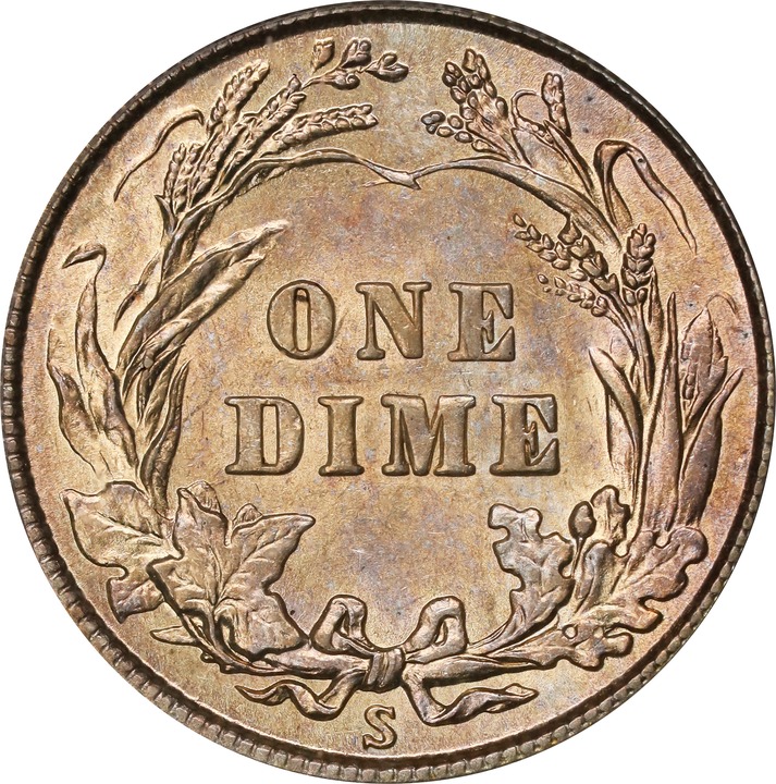 1916-S 10c Barber F15 thumbnail 10