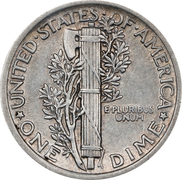 1921 10c AU53 thumbnail 2