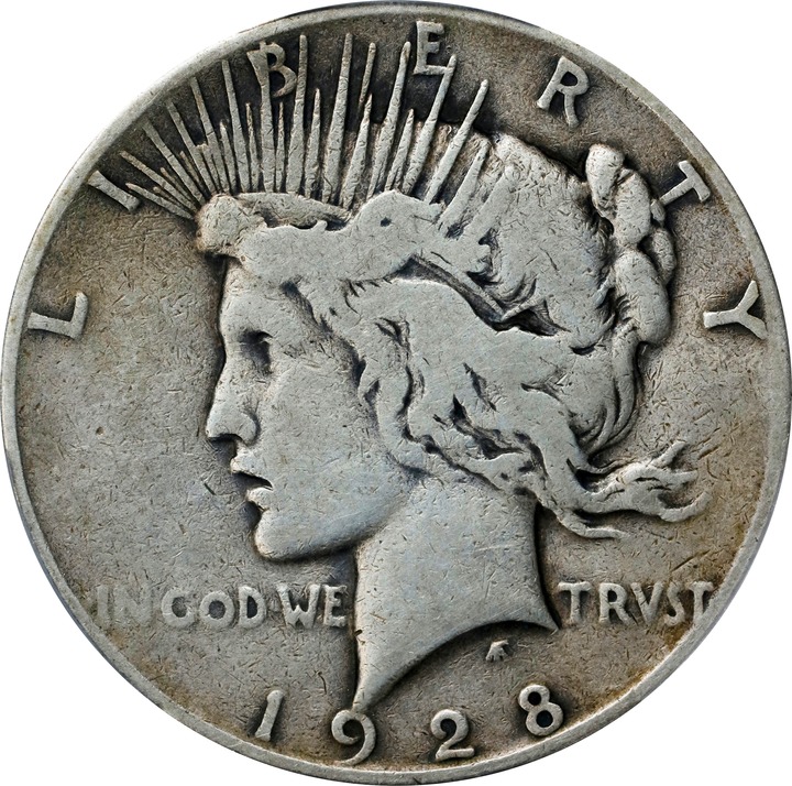 1928 $1 AG3 CAC thumbnail 5