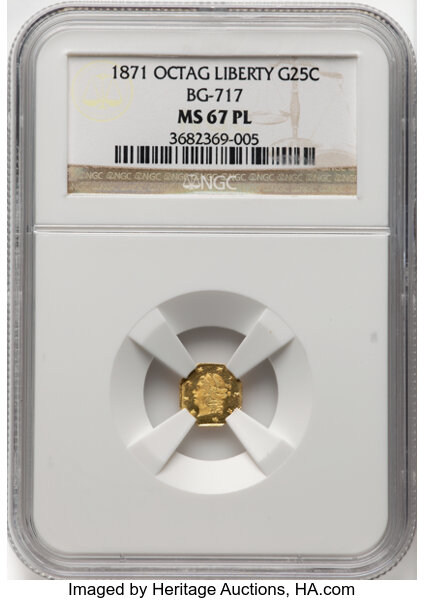1871 25c BG-717 MS PL