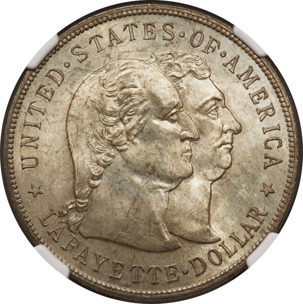 1900 $1 Lafayette, DuVall-1B MS