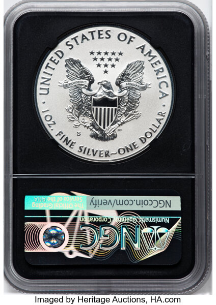 2019-S $1  Silver Eagle, Enhanced Reverse Proof PR70 thumbnail 16