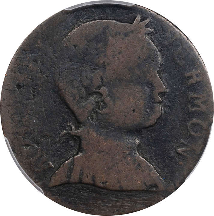 1786 Copper Vermont, Baby Head MS BN thumbnail 3