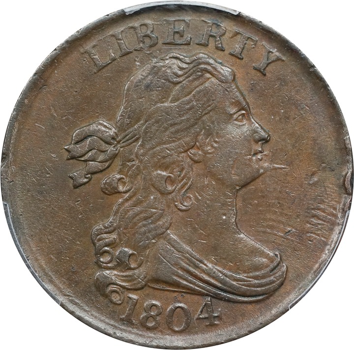 1804 1/2c Spiked Chin MS BN AG3 BN CAC thumbnail 3