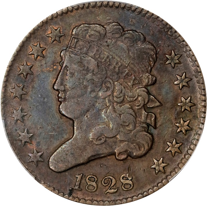 1828 1/2c 13 Stars MS BN thumbnail 4
