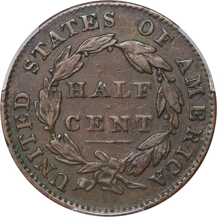 1832 1/2c MS BN XF45 BN thumbnail 2