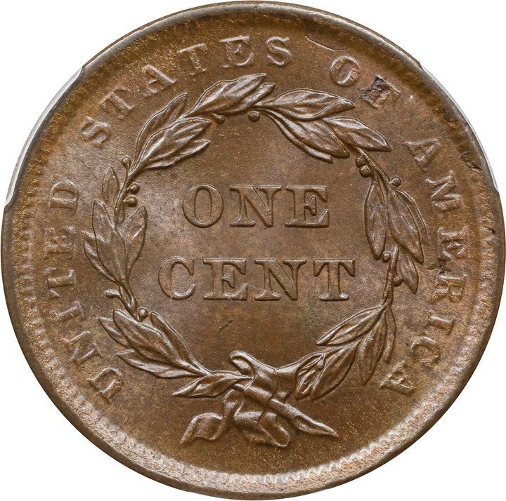 1840 1c Large Date MS BN MS65 BN thumbnail 2