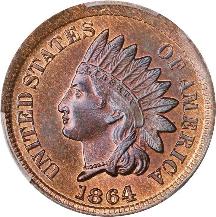 1864 1c Bronze MS RB thumbnail 14