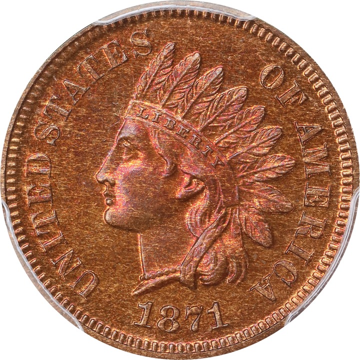Image for 1871 1c PR RB PR66 RB