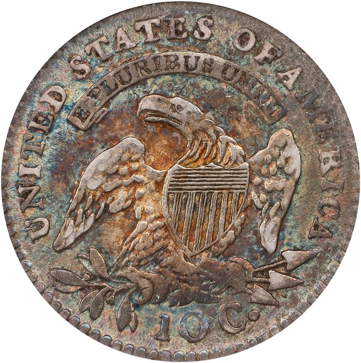 1814 10c Large Date AU50 thumbnail 14