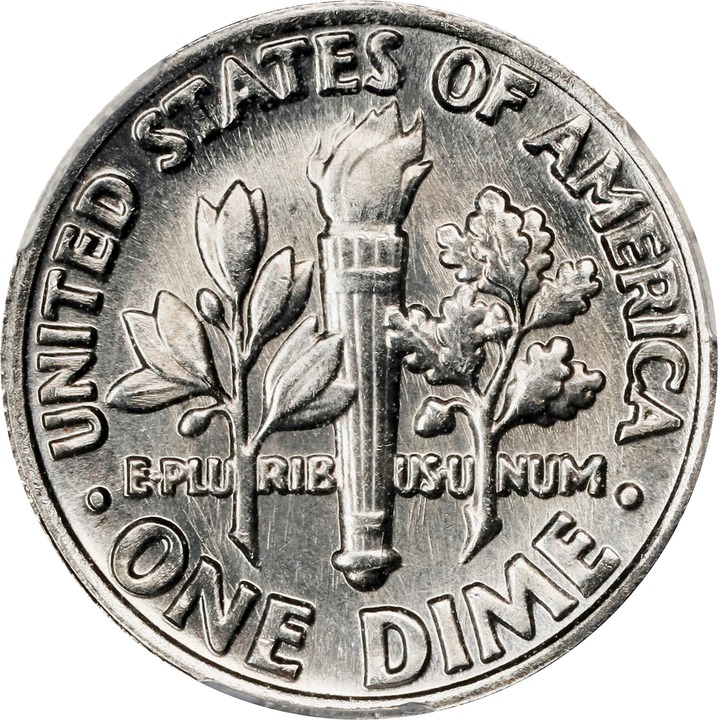 1982 No P 10c Strong Rims MS67 thumbnail 4