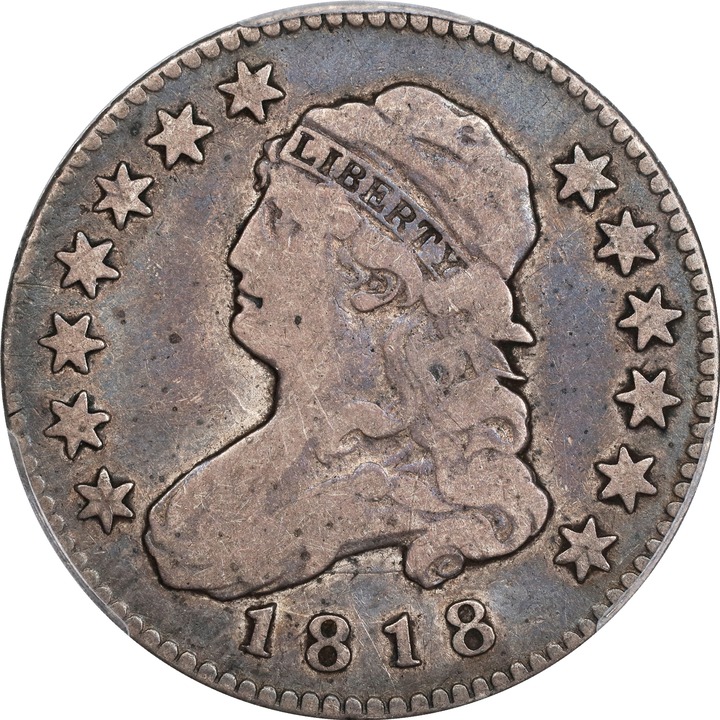 Image for 1818/5 25c F12 CAC