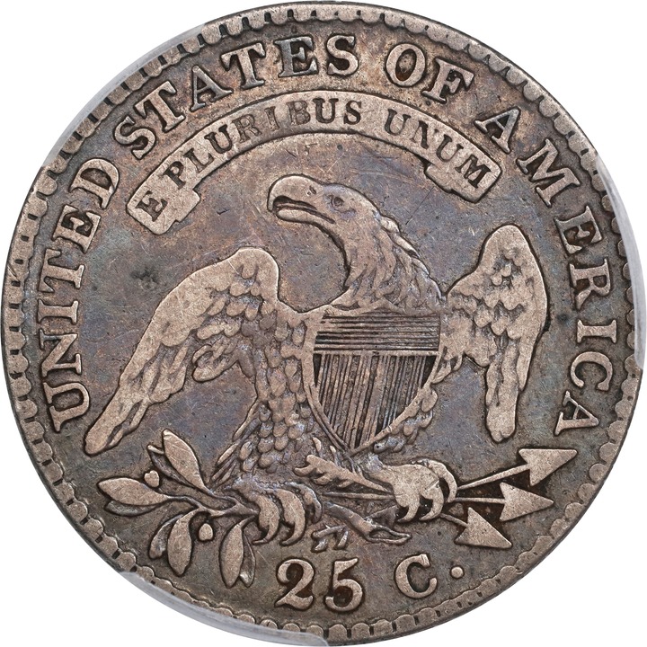 1818/5 25c F12 CAC thumbnail 2