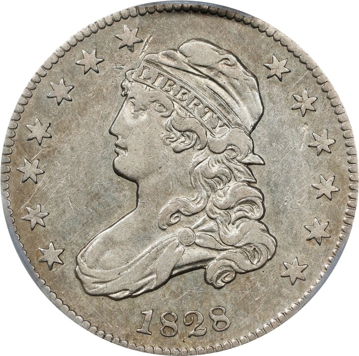 Image for 1828 25c XF40 CAC