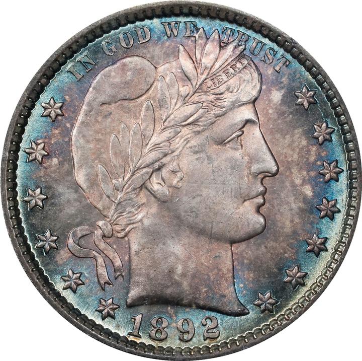 1892 25c AU53 CAC thumbnail 22