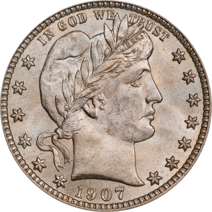 Image for 1907 25c MS66