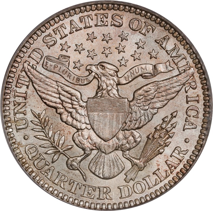 1907 25c MS66 thumbnail 2