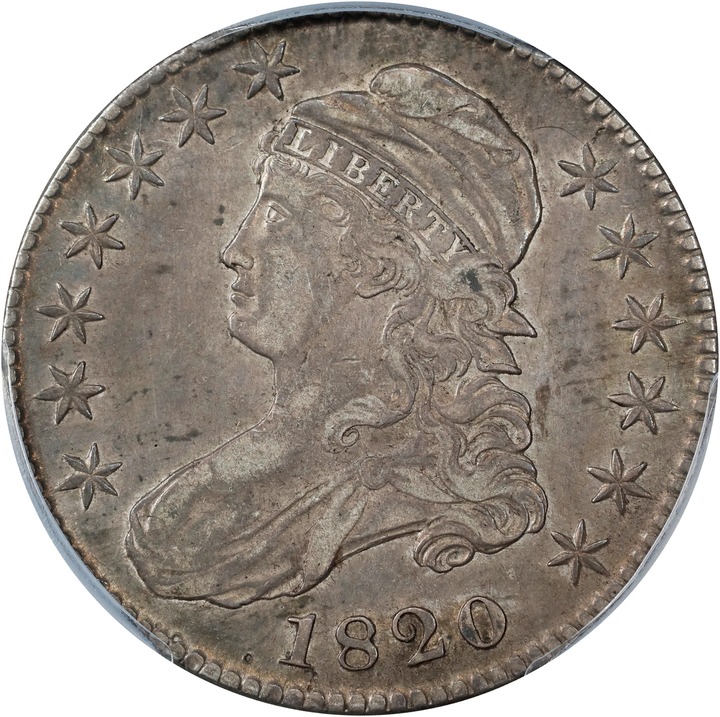 1820 50c Square Base 2, No Knob MS thumbnail 6