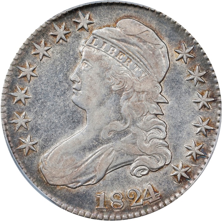 1824/1 50c Overdate VG10 CAC thumbnail 15
