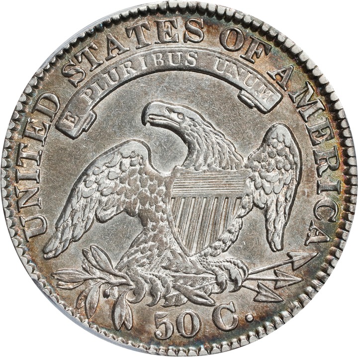 1834 50c Large Date, Large Letters AG3 CAC thumbnail 4