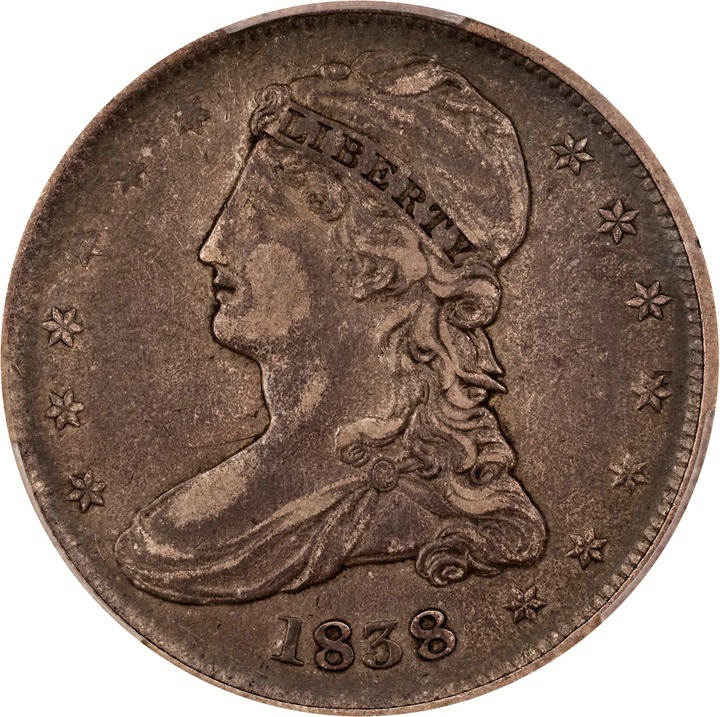 1838 50c Reeded Edge F12 thumbnail 22